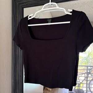 Classic Black Women's Top Cropped